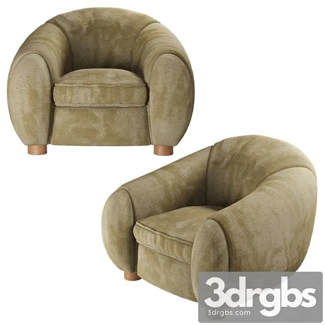 Armchairs by jean royère 3D Model Free