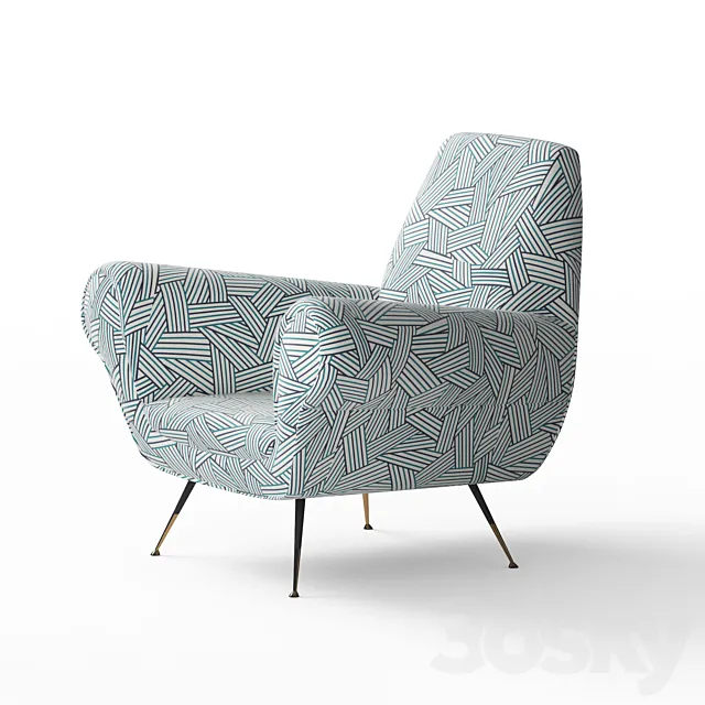 Armchairs Gigi Radice By Minotti 3D Model