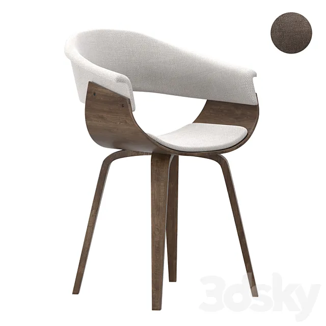 Armen Living Summer Dining Chair 3D Model