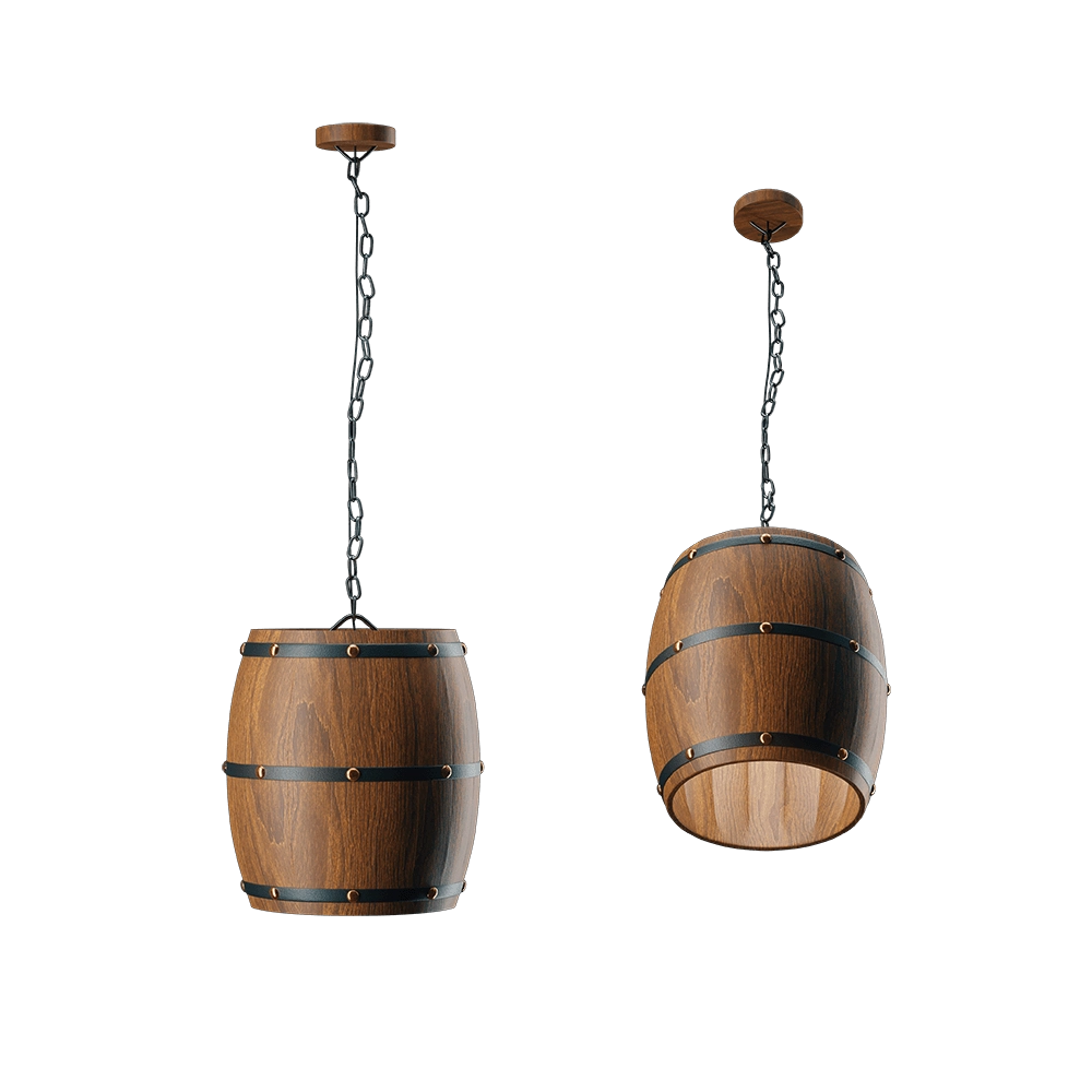 Armenian Keg - Ceiling lamp Takar medium 3D Model