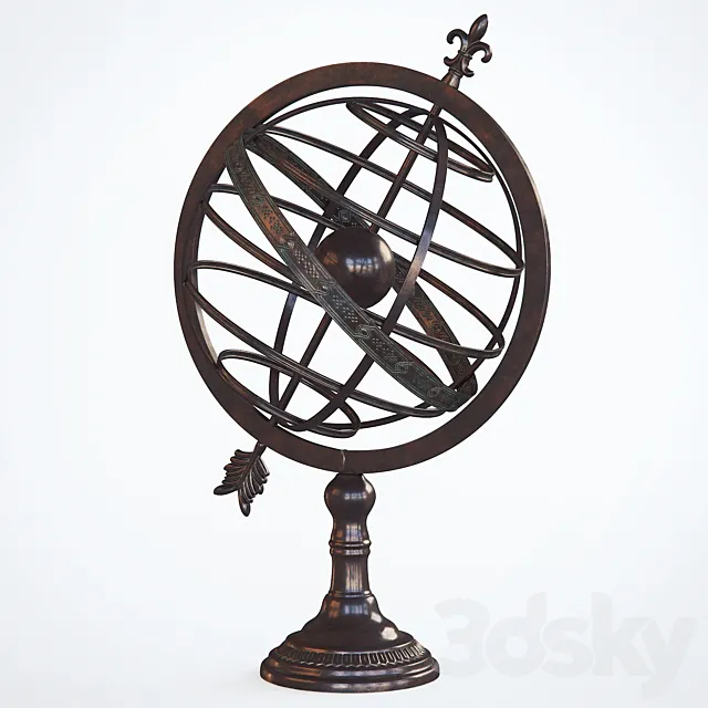 Armillary Sphere Sculpture by Darby Home Co 3D Model