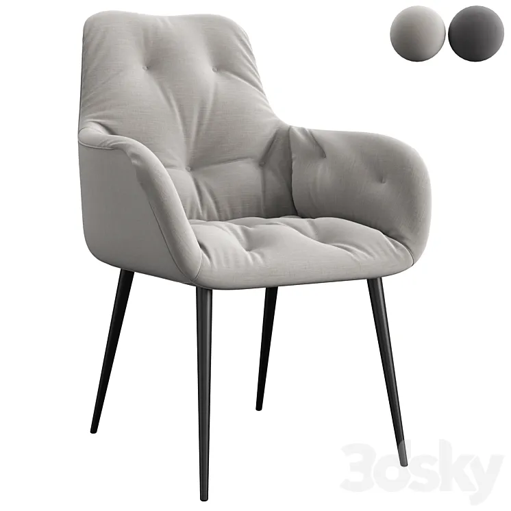 Armlehnenstuhl_Magrin_chair 3D Model Free