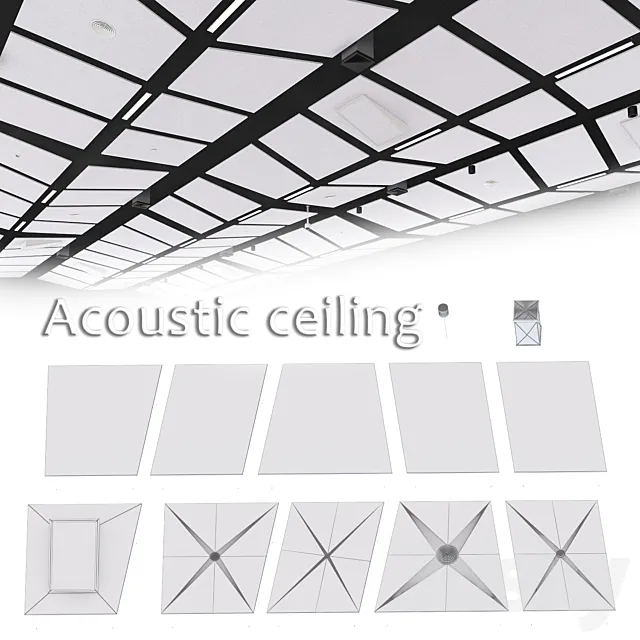 Armstrong acoustic ceiling 3D Model