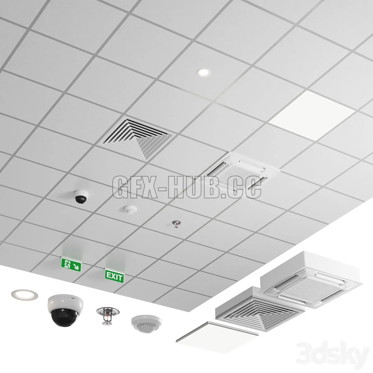 Armstrong ceiling classic 3D Model