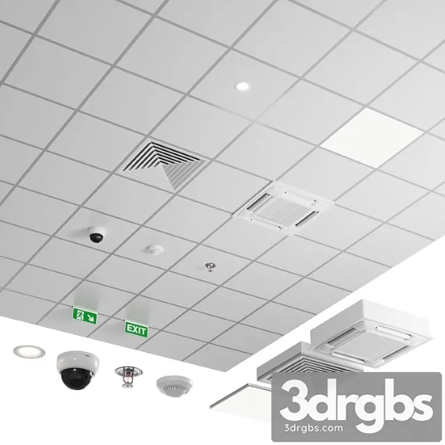 Armstrong ceiling classic 3D Model Free