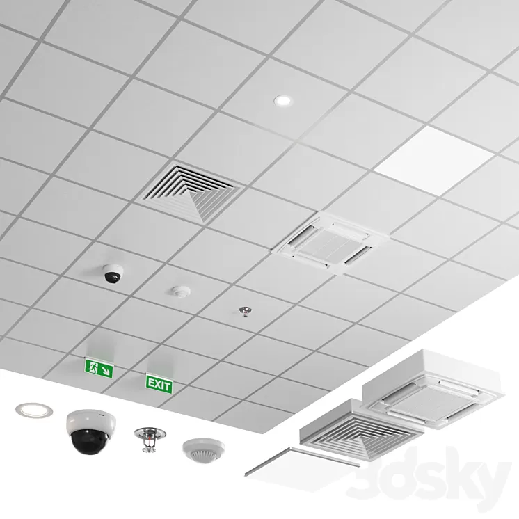 Armstrong ceiling classic 3D Model Free