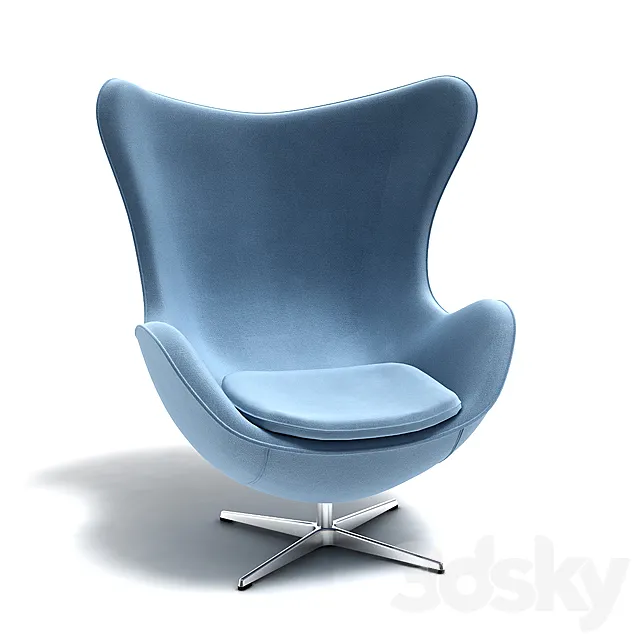 Arne-Jacobsen-Egg-Chair 3D Model
