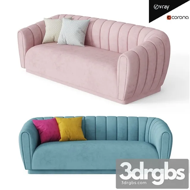 Arno sofa 2 3D Model Free