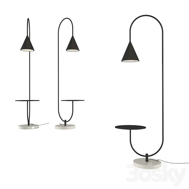 Arnold floor lamp 3D Model
