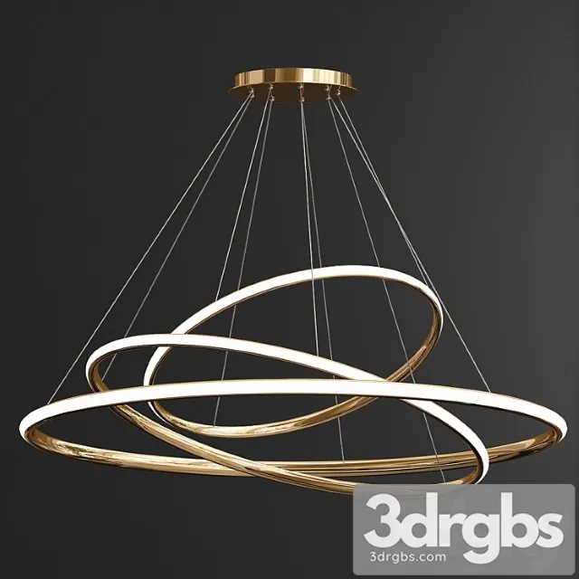 Aro Cluster Ring Chandelier 3D Model Download