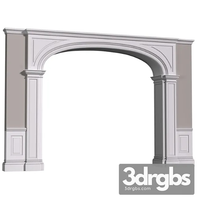 Arochnyi Mezhkomnatnyi Proem Door Portal Traditional Interior Arched Opening Arched Doorway 3D Model Free