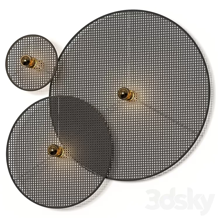 Aromas del Campo Tan Tan Dark Wall Lamps 3D Model