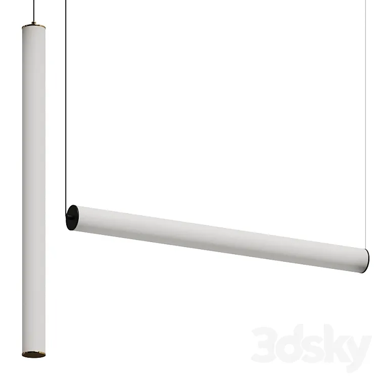 Aromas del Campo Tube Pendant Lamps 3D Model Free