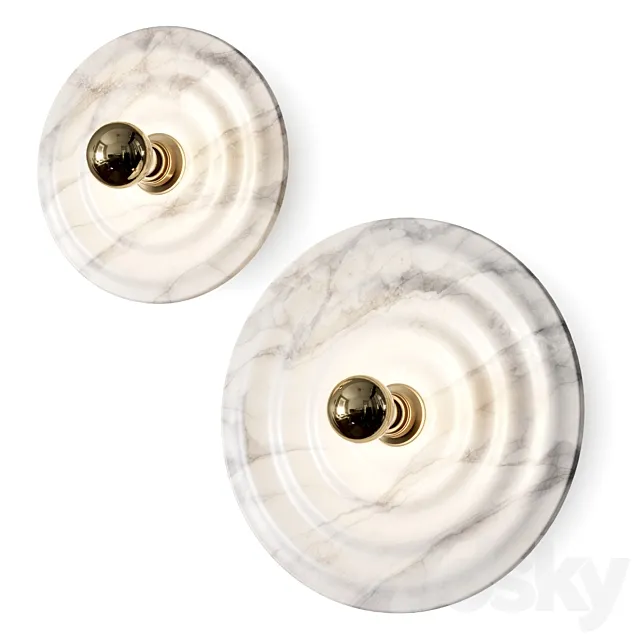 Aromas del Campo Wave Wall Lamps 3D Model