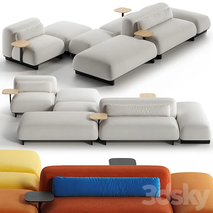 Arper Ralik Modular sofa 3D Model Free