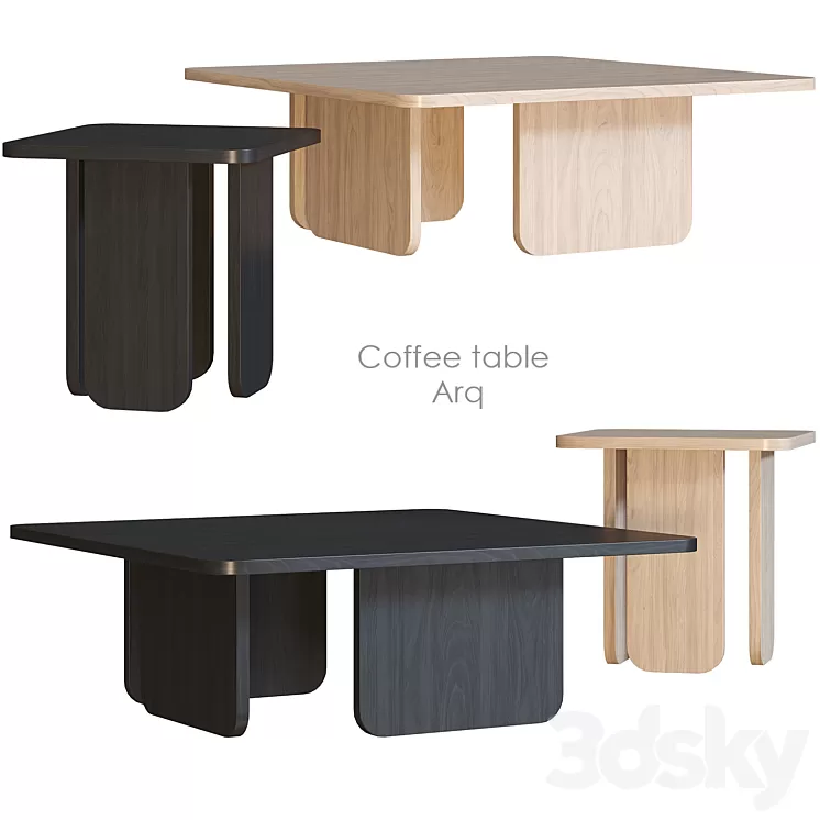 Arq TEULAT Coffee table 3D Model Free