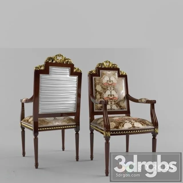 Arredamenti Amadeus 1609 Art Chair 3D Model Free