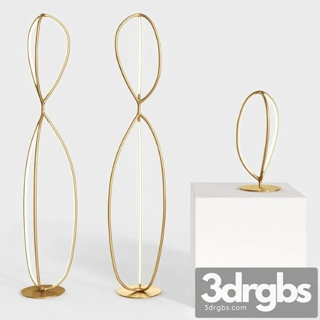 Arrival floor and table lamps 3D Model Free