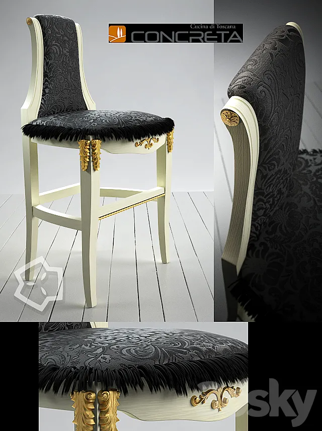 Arrogance Impero chair by Concreta 3D Model