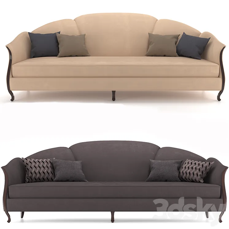 Arrondie Christopher Guy sofa 3D Model Free Download