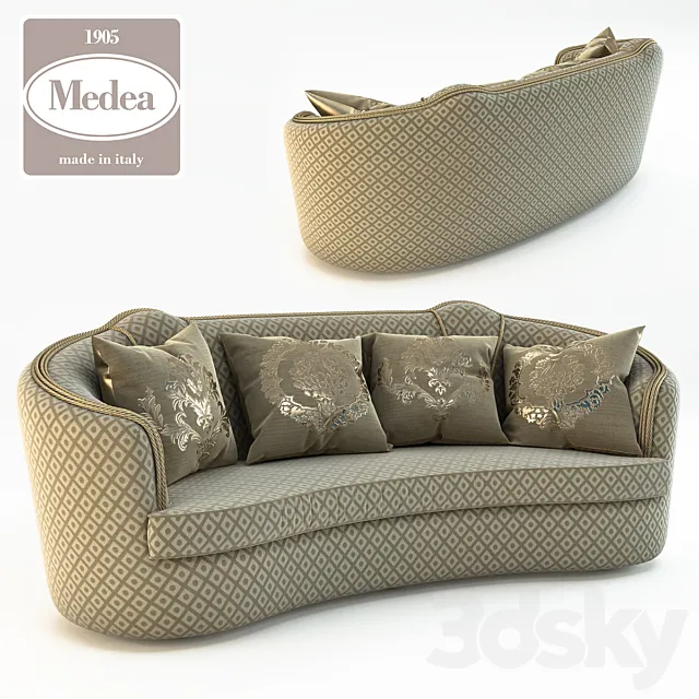 Art. 463 Divano (without Capito) 3D Model