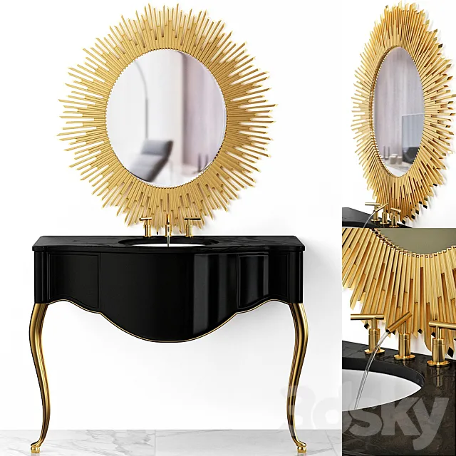 Art deco bathroom - luks marbella 3D Model