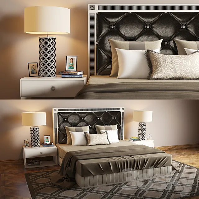 ART DECO BED 04 3DModel