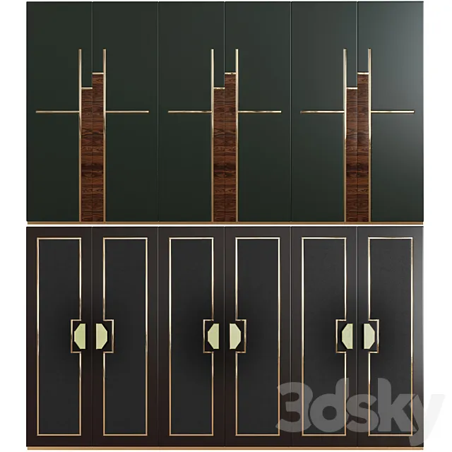 Art Deco Cabinets 02 3DModel