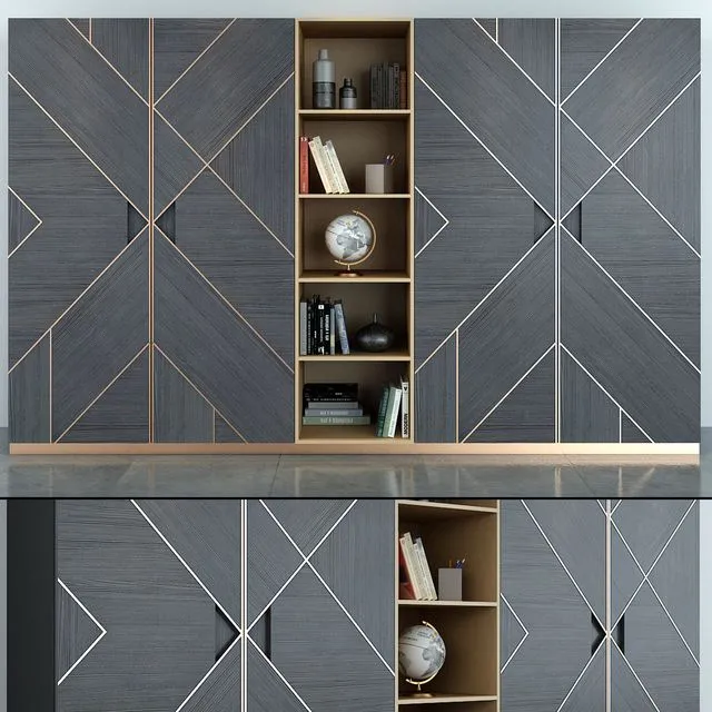 Art Deco Cabinets 029 3D Model