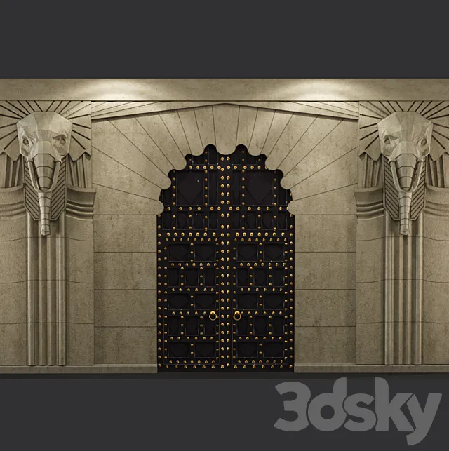 Art Deco Elephant Free Download