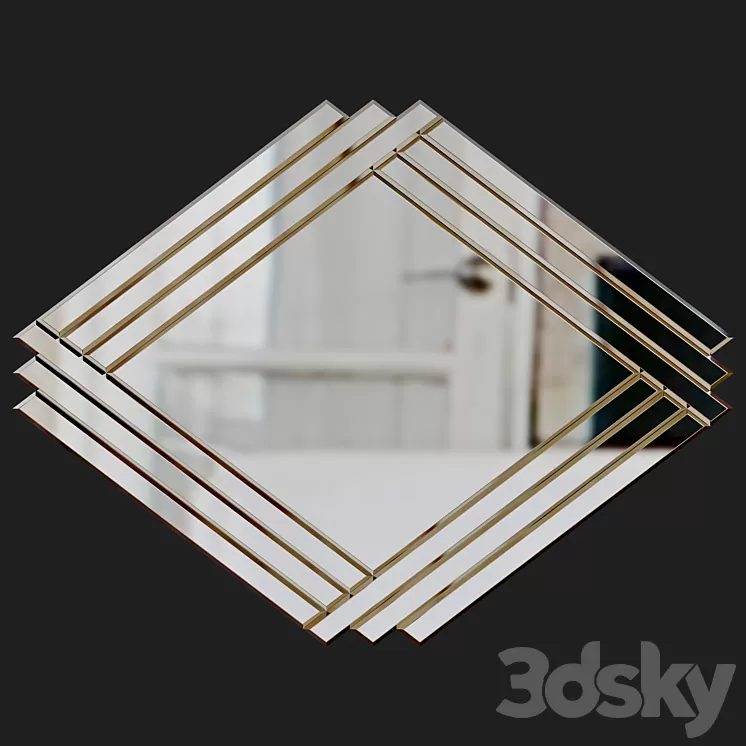 Art Deco Mirror 3D Model
