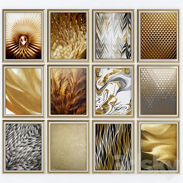 Art Deco pictures Collections 3D Model