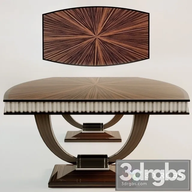 Art Deco Stol 3D Model Free