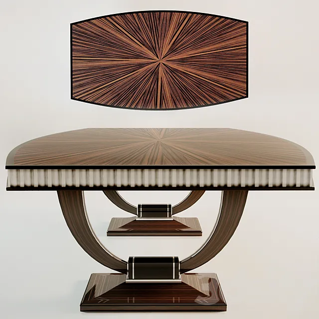 art deco table 3D Model