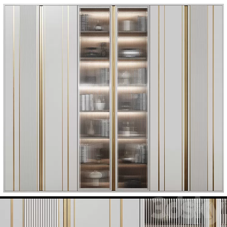 Art Deco Wardrobe 30 3D Model Free