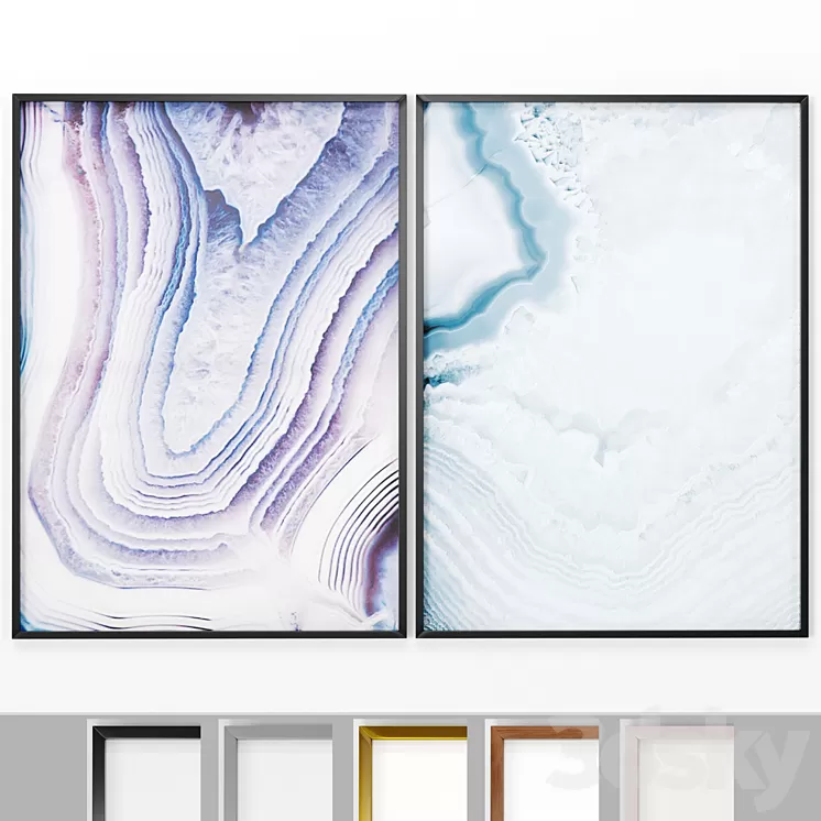 Art Frames 85- 2 Canvas Painting 3D Model