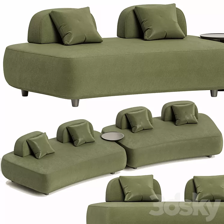 Art Nova - Curve Sofa 3D Model