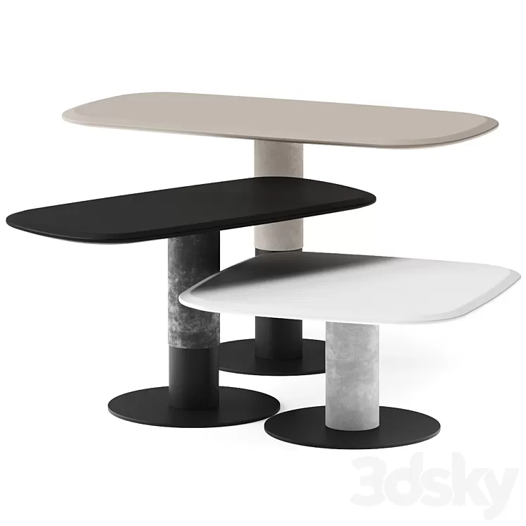 Art Nova Dynamic Coffee Tables 3D Model Free Download