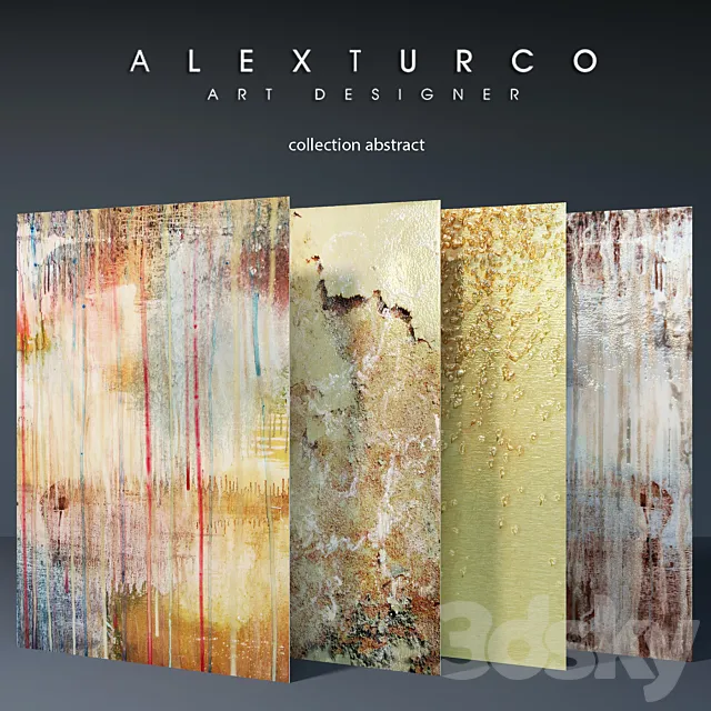 Art-panel "Alex Turco" collection "abstract" 3DModel