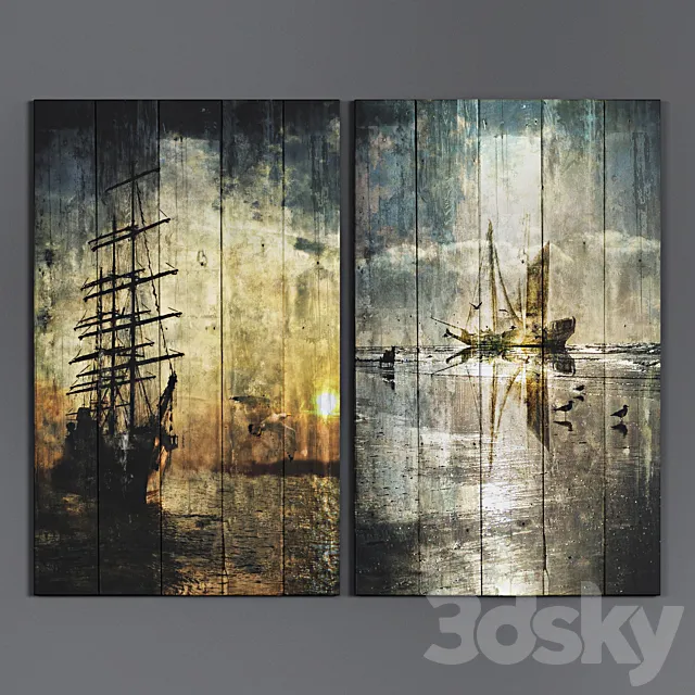 Art Panels by LA AURELIA 3D Model