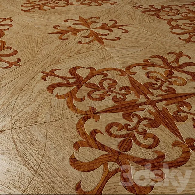 Art parquet "graceful" 3D Model