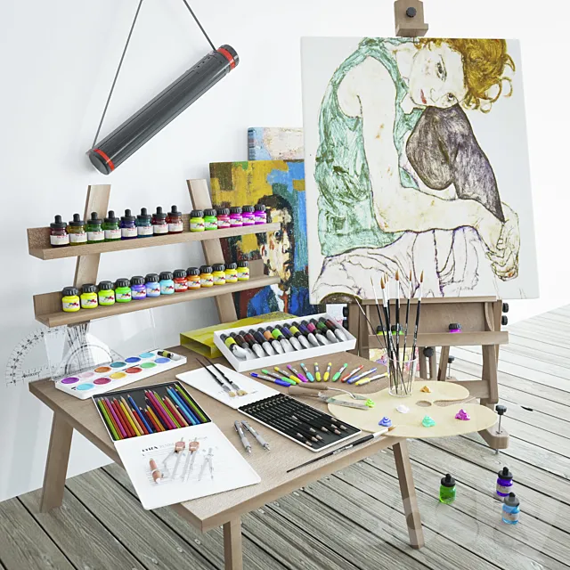 Art Supplies 3DModel