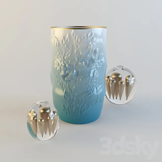 Art vase and decor 3DModel