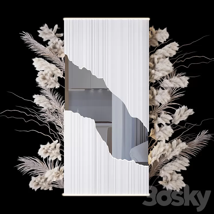Art wall _ dried flowers 3D Model