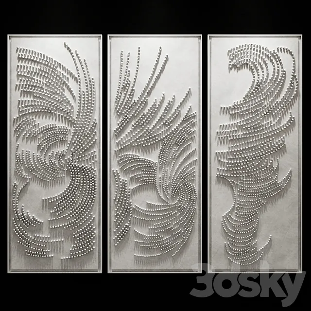 ART wall sculptures 01 3D Model