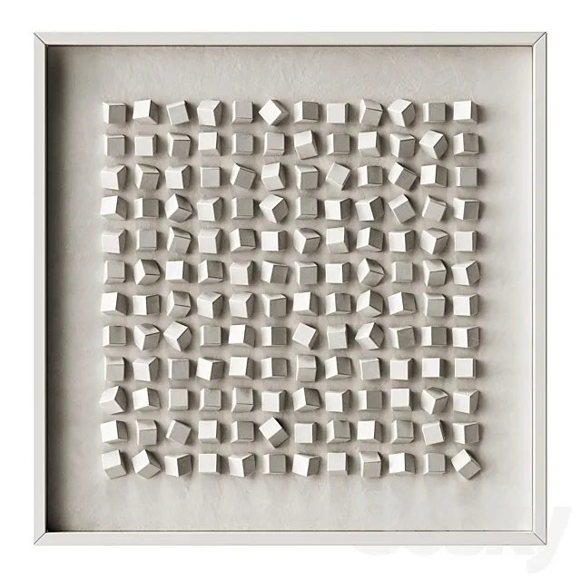 Art with cubes 3D Model