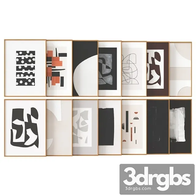 Art work set 04 3D Model Free