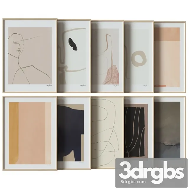 Art work set 10 3D Model Free