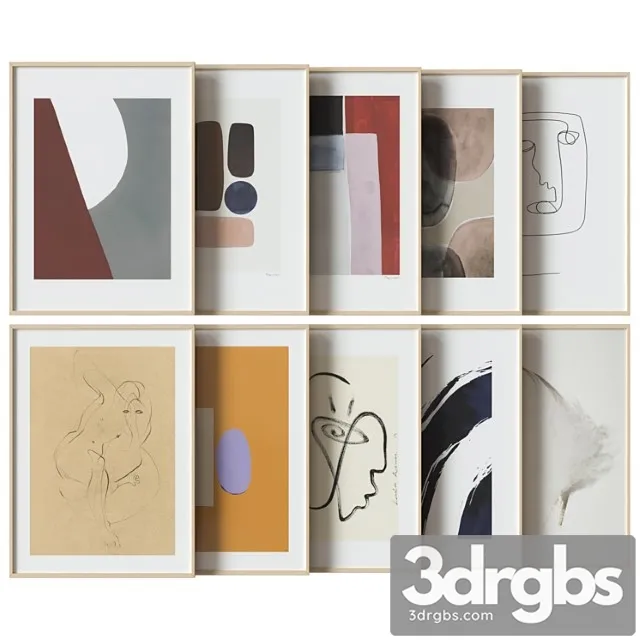 Art work set 21 3D Model Free