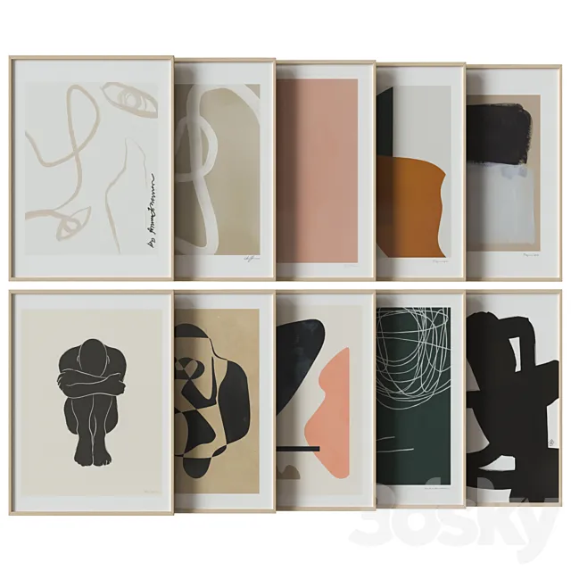 art work set_11 3DModel